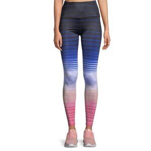 Beyond Yoga Lux Ombré Leggings Striped Size XS MADE IN USA Full Length